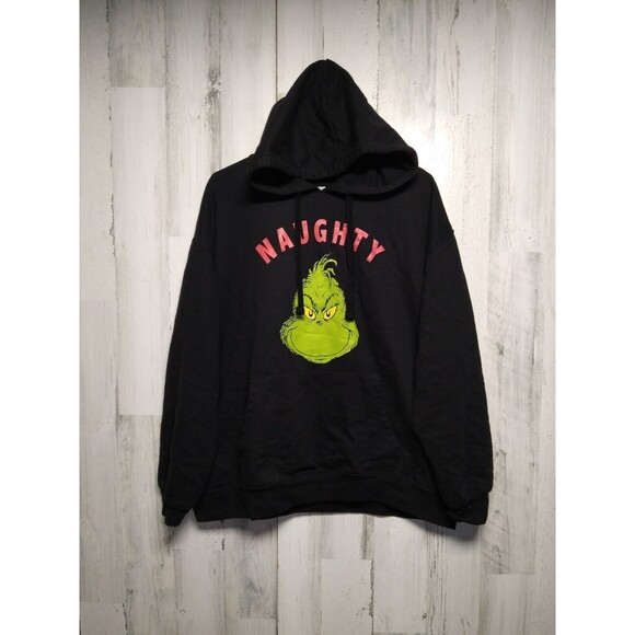 The Grinch Black Hoodie Sweater XXXL (21) Naughty - Picture 1 of 5